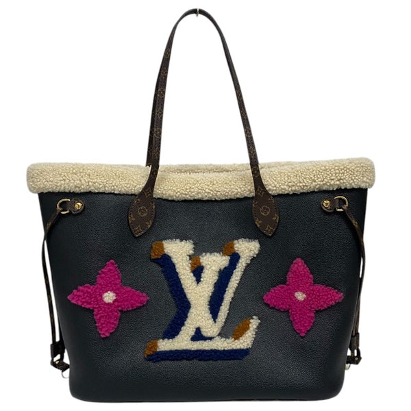 柔らかい VUITTON LOUIS ルイ・ヴィトン ネヴァーフルMM ブラック M56960 靴