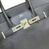 エルメス HERMES バーキン30 A刻 ブラック シルバー金具 エプソン レディース ハンドバッグ