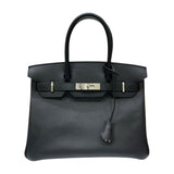 エルメス HERMES バーキン30 A刻 ブラック シルバー金具 エプソン レディース ハンドバッグ