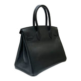 エルメス HERMES バーキン30 A刻 ブラック シルバー金具 エプソン レディース ハンドバッグ