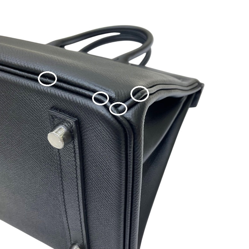 エルメス HERMES バーキン30 A刻 ブラック シルバー金具 エプソン レディース ハンドバッグ