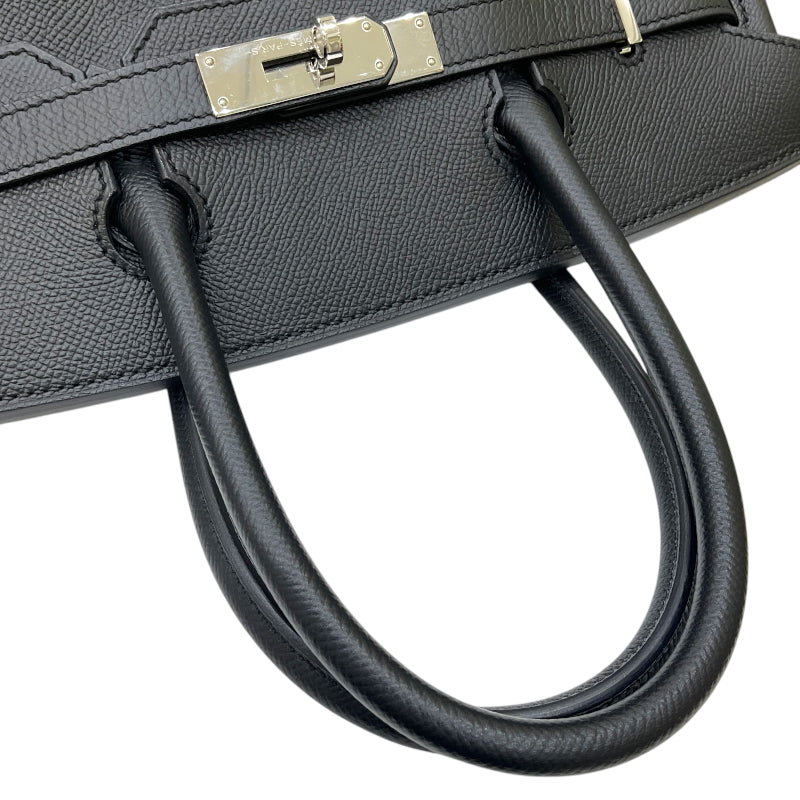 エルメス HERMES バーキン30 A刻 ブラック シルバー金具 エプソン レディース ハンドバッグ