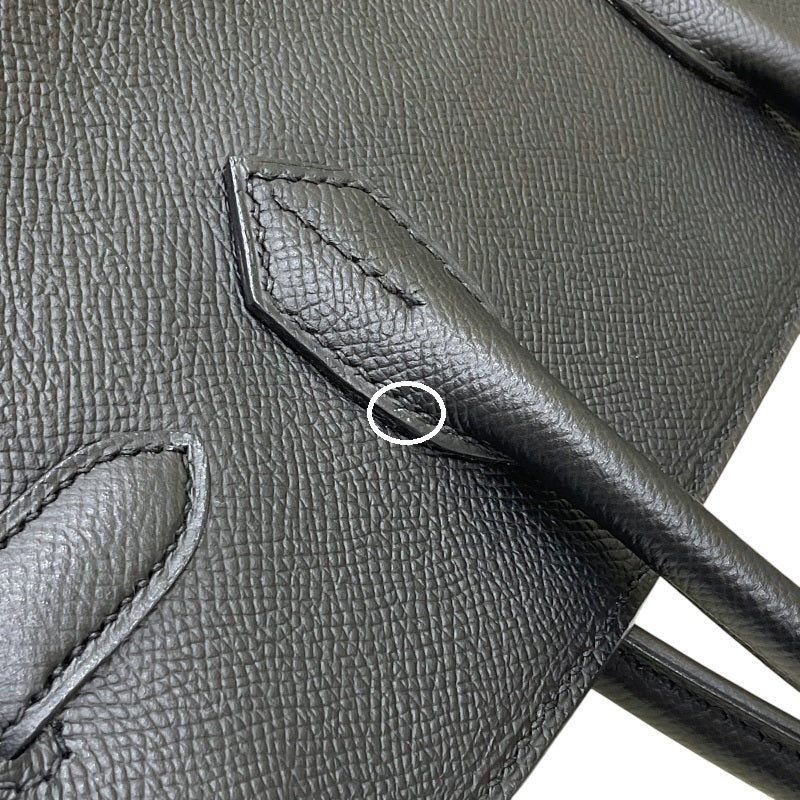 エルメス HERMES バーキン30 A刻 ブラック シルバー金具 エプソン レディース ハンドバッグ