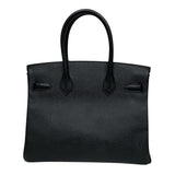 エルメス HERMES バーキン30 C刻 ブラック シルバー金具 ヴォーエプソン レディース ハンドバッグ
