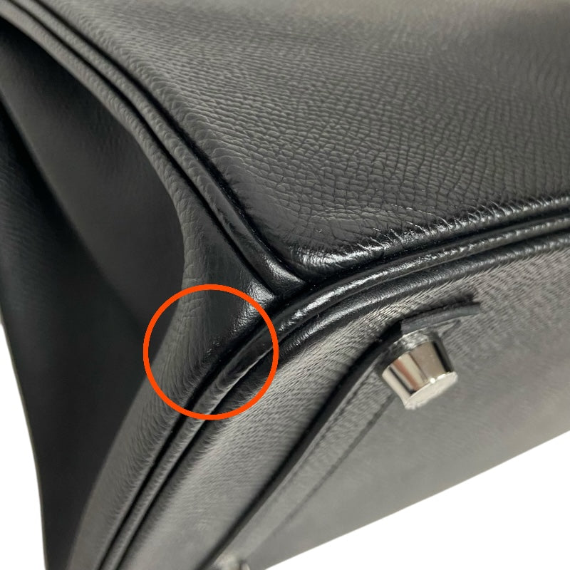 エルメス HERMES バーキン30 C刻 ブラック シルバー金具 ヴォーエプソン レディース ハンドバッグ