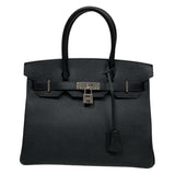 エルメス HERMES バーキン30 C刻 ブラック シルバー金具 ヴォーエプソン レディース ハンドバッグ