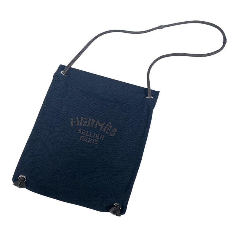 【HERMES 】エルメス ハーバッグ★ネイビー×ノワール 50 エルメス HERMES アリーヌ MM Z刻 ネイビー×ブラウン トワル