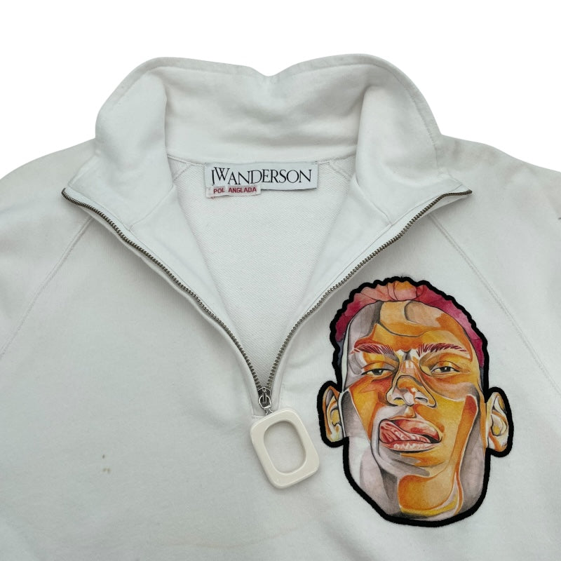 JW　ANDERSON　X　POLANGLADA　スウェットシャツ JO0019PG0458001 ホワイト コットン メンズ スウェット