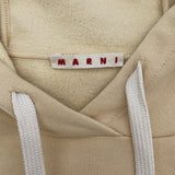 マルニ MARNI ロゴプリントスウェットパーカー FLJE0157P1 イエロー コットン メンズ パーカー