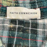 Faith Connexion ブリーチチェックフランネルシャツ マルチカラー コットン メンズ 長袖シャツ