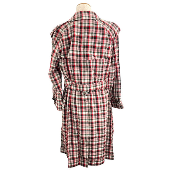 バーバリーロンドン  BURBERRY LONDON チェクレーヨントレンチコート 8002346 レッド レーヨン メンズ トレンチコート