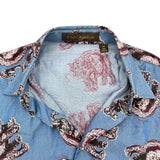 ルイ・ヴィトン LOUIS VUITTON チャップマンブラザーズ エレファントシャツ HBS05W ブルー コットン メンズ 長袖Ｔシャツ
