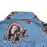 ルイ・ヴィトン LOUIS VUITTON チャップマンブラザーズ エレファントシャツ HBS05W ブルー コットン メンズ 長袖Ｔシャツ