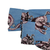 ルイ・ヴィトン LOUIS VUITTON チャップマンブラザーズ エレファントシャツ HBS05W ブルー コットン メンズ 長袖Ｔシャツ