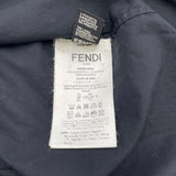 フェンディ FENDI ロゴ刺繡コットンシャツ M/2018年 FS0585 ブラック コットン メンズ 長袖シャツ