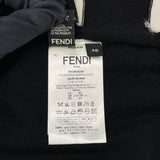 フェンディ FENDI チェック編み込みニットベスト FZY105 ブラック ウール レディース ベスト