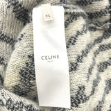 セリーヌ CELINE ゼブラニットセーター 2A414002E ブラック ウール レディース セーター