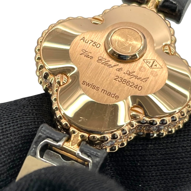 ヴァンクリーフ＆アーペル Van Cleef & Arpels スウィートアルハンブラ ホワイトシェル 2386240 ホワイトシェル K18PG クオーツ レディース 腕時計