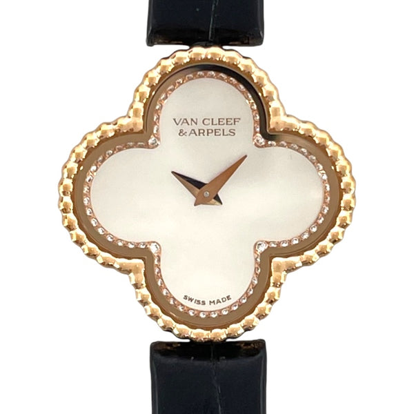 ヴァンクリーフ＆アーペル Van Cleef & Arpels スウィートアルハンブラ ホワイトシェル 2386240 ホワイトシェル K18PG クオーツ レディース 腕時計