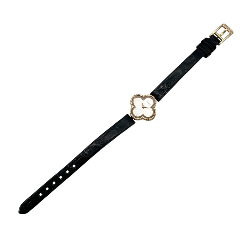 ヴァンクリーフ＆アーペル Van Cleef & Arpels スウィートアルハンブラ ホワイトシェル 2386240 ホワイトシェル K18PG クオーツ レディース 腕時計