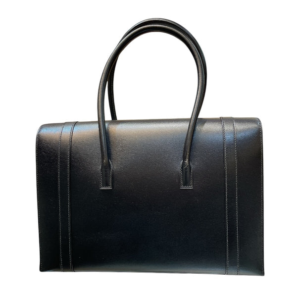 エルメス HERMES ドラッグ32 ブラック シルバー金具 ボックスカーフ ユニセックス ハンドバッグ
