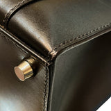 エルメス HERMES ドラッグ32 ブラック シルバー金具 ボックスカーフ ユニセックス ハンドバッグ