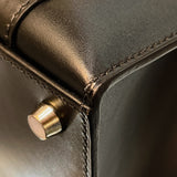 エルメス HERMES ドラッグ32 ブラック シルバー金具 ボックスカーフ ユニセックス ハンドバッグ
