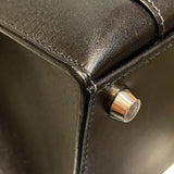 エルメス HERMES ドラッグ32 ブラック シルバー金具 ボックスカーフ ユニセックス ハンドバッグ