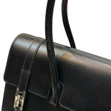 エルメス HERMES ドラッグ32 ブラック シルバー金具 ボックスカーフ ユニセックス ハンドバッグ