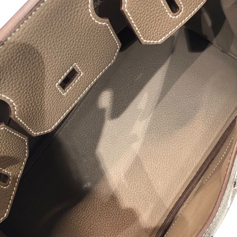 エルメス HERMES バーキン30 □L刻印　(2008年製) エトゥープ シルバー金具 トゴ レディース ハンドバッグ