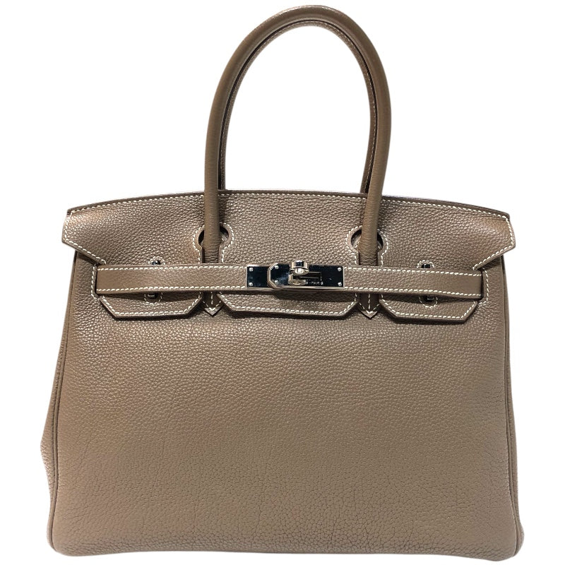 エルメス HERMES バーキン30 □L刻印　(2008年製) エトゥープ シルバー金具 トゴ レディース ハンドバッグ