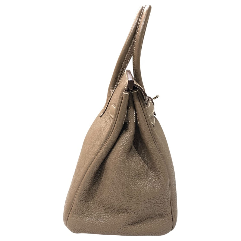 エルメス HERMES バーキン30 □L刻印 (2008年製) エトゥープ シルバー