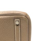 エルメス HERMES バーキン30 □L刻印　(2008年製) エトゥープ シルバー金具 トゴ レディース ハンドバッグ