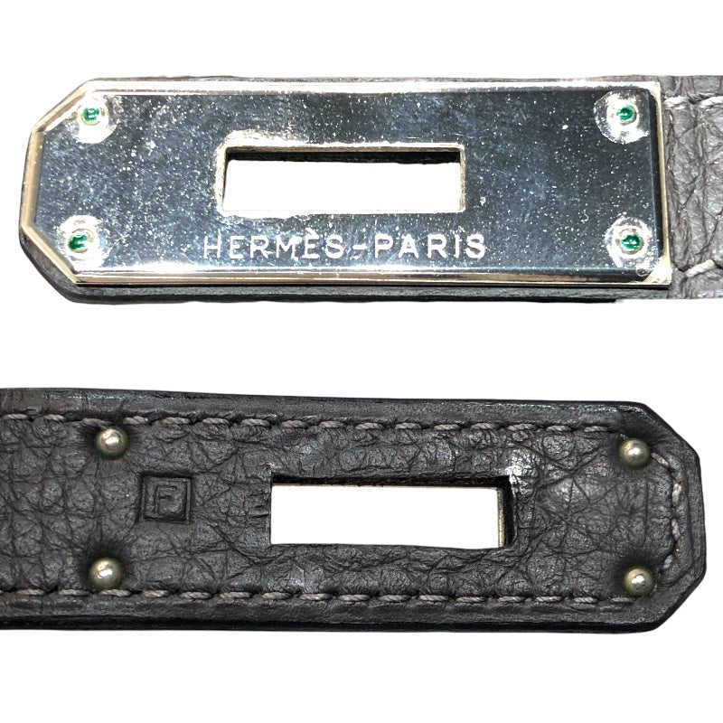 エルメス HERMES ケリー32 □F刻印　(2002年製) トゥルティエールグレー/グレークレア フィヨルド レディース ショルダーバッグ