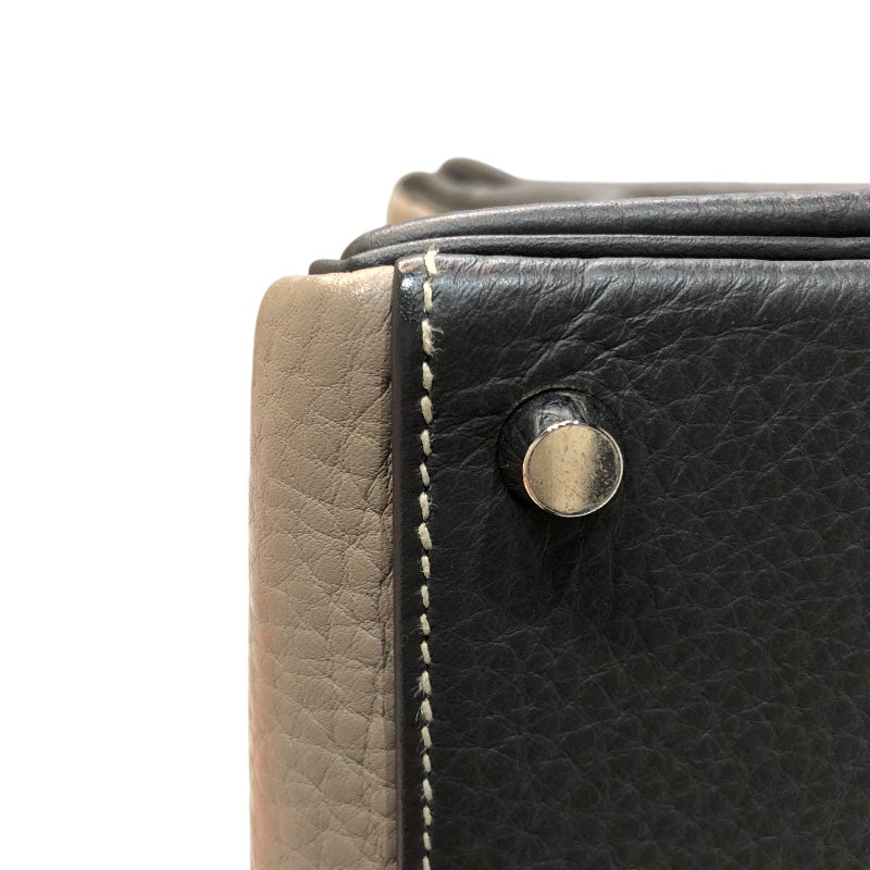 エルメス HERMES ケリー32 □F刻印　(2002年製) トゥルティエールグレー/グレークレア フィヨルド レディース ショルダーバッグ