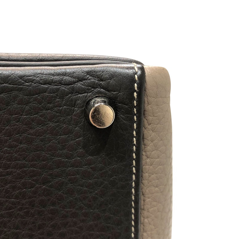 エルメス HERMES ケリー32 □F刻印　(2002年製) トゥルティエールグレー/グレークレア フィヨルド レディース ショルダーバッグ