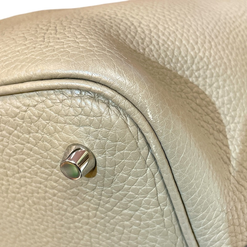エルメス HERMES ピコタンロックMM X刻（2016年製) セージ シルバー金具 トリヨンクレマンス レディース ハンドバッグ