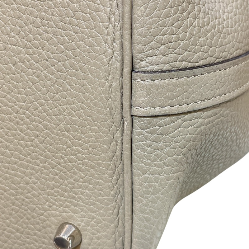 エルメス HERMES ピコタンロックMM X刻（2016年製) セージ シルバー金具 トリヨンクレマンス レディース ハンドバッグ