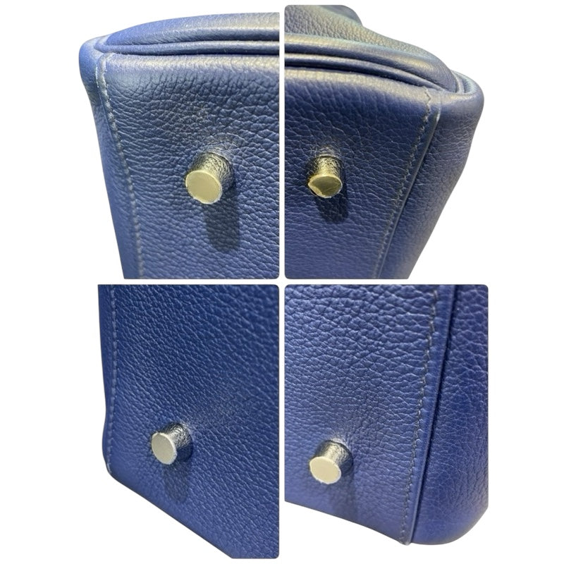 エルメス HERMES ケリー50 D刻印 ブルーエレクトリック 牛革