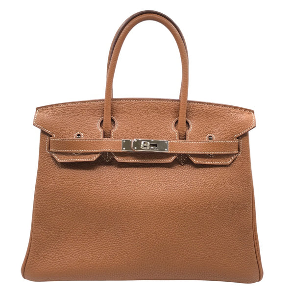 エルメス HERMES バーキン30 □M刻 ゴールド　SV金具 トゴ レディース ハンドバッグ