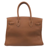 エルメス HERMES バーキン30 □M刻 ゴールド　SV金具 トゴ レディース ハンドバッグ