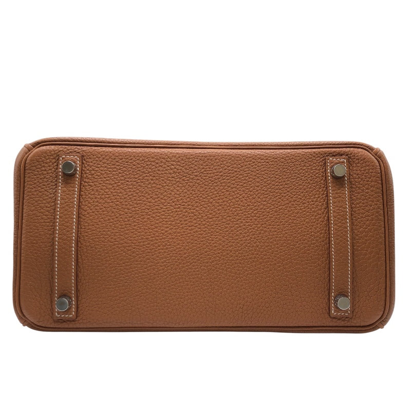 エルメス HERMES バーキン30 □M刻 ゴールド　SV金具 トゴ レディース ハンドバッグ