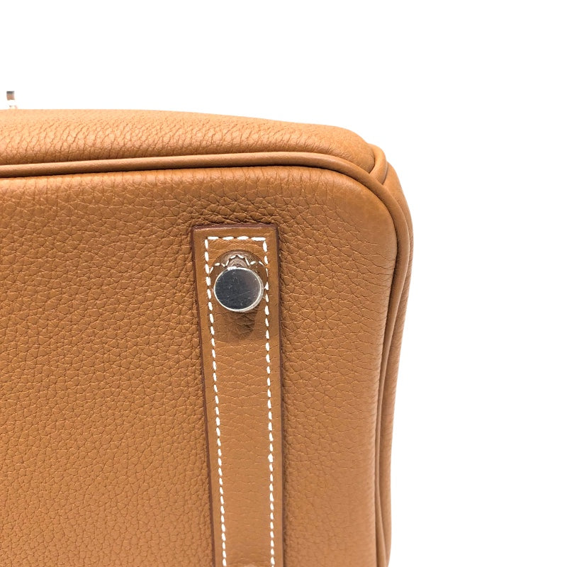 エルメス HERMES バーキン25 W刻印　(2024年製) ゴールド　シルバー金具 トゴ レディース ハンドバッグ