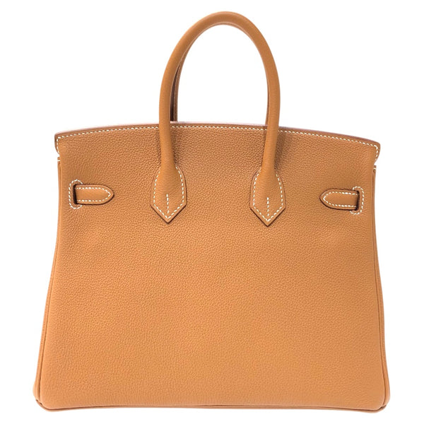 エルメス HERMES バーキン25 W刻印　(2024年製) ゴールド　シルバー金具 トゴ レディース ハンドバッグ