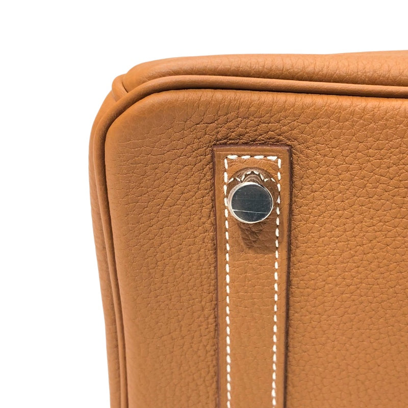 エルメス HERMES バーキン25 W刻印　(2024年製) ゴールド　シルバー金具 トゴ レディース ハンドバッグ
