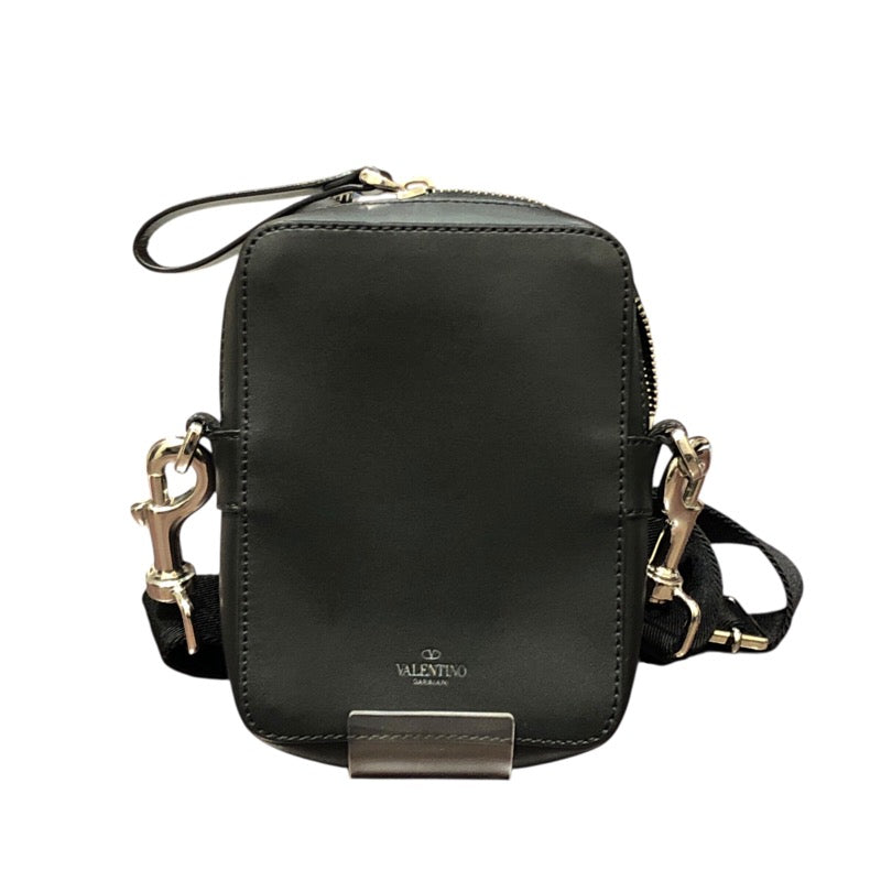 ヴァレンティノ VALENTINO ショルダーバッグ ブラック レザー メンズ ショルダーバッグ