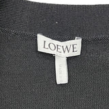 ロエベ LOEWE アナグラム 刺繍ニットカーディガン Q825Y16K04 M ブラック ウール メンズ カーディガン