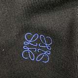 ロエベ LOEWE アナグラム 刺繍ニットカーディガン Q825Y16K04 M ブラック ウール メンズ カーディガン