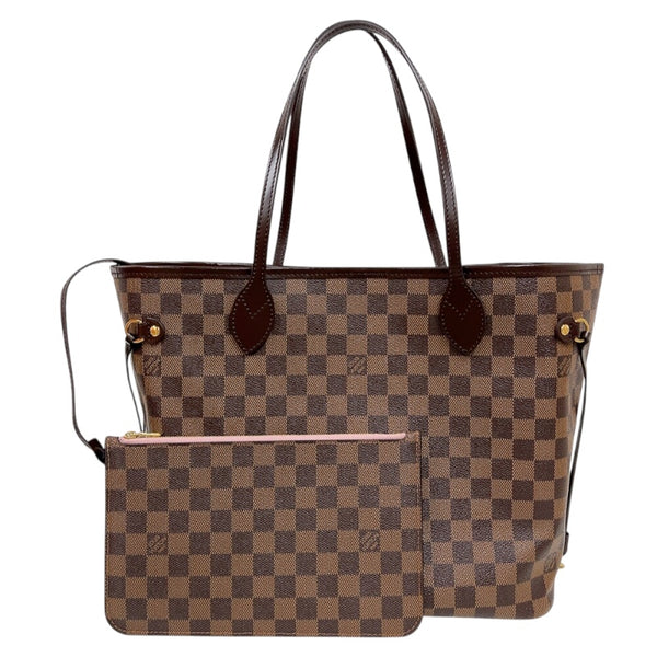 ルイ・ヴィトン LOUIS VUITTON ネヴァーフルMM N41603 ローズ・バレリーヌ　ゴールド金具 ダミエキャンバス レディース トートバッグ