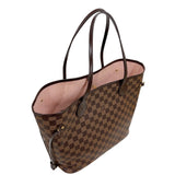 ルイ・ヴィトン LOUIS VUITTON ネヴァーフルMM N41603 ローズ・バレリーヌ　ゴールド金具 ダミエキャンバス レディース トートバッグ